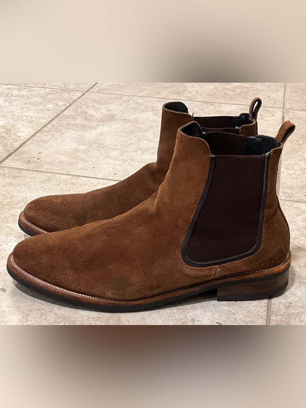 Thursday Boot Company Everyday Boots Mens 15 Brown Suede Chelsea Cavalier $200